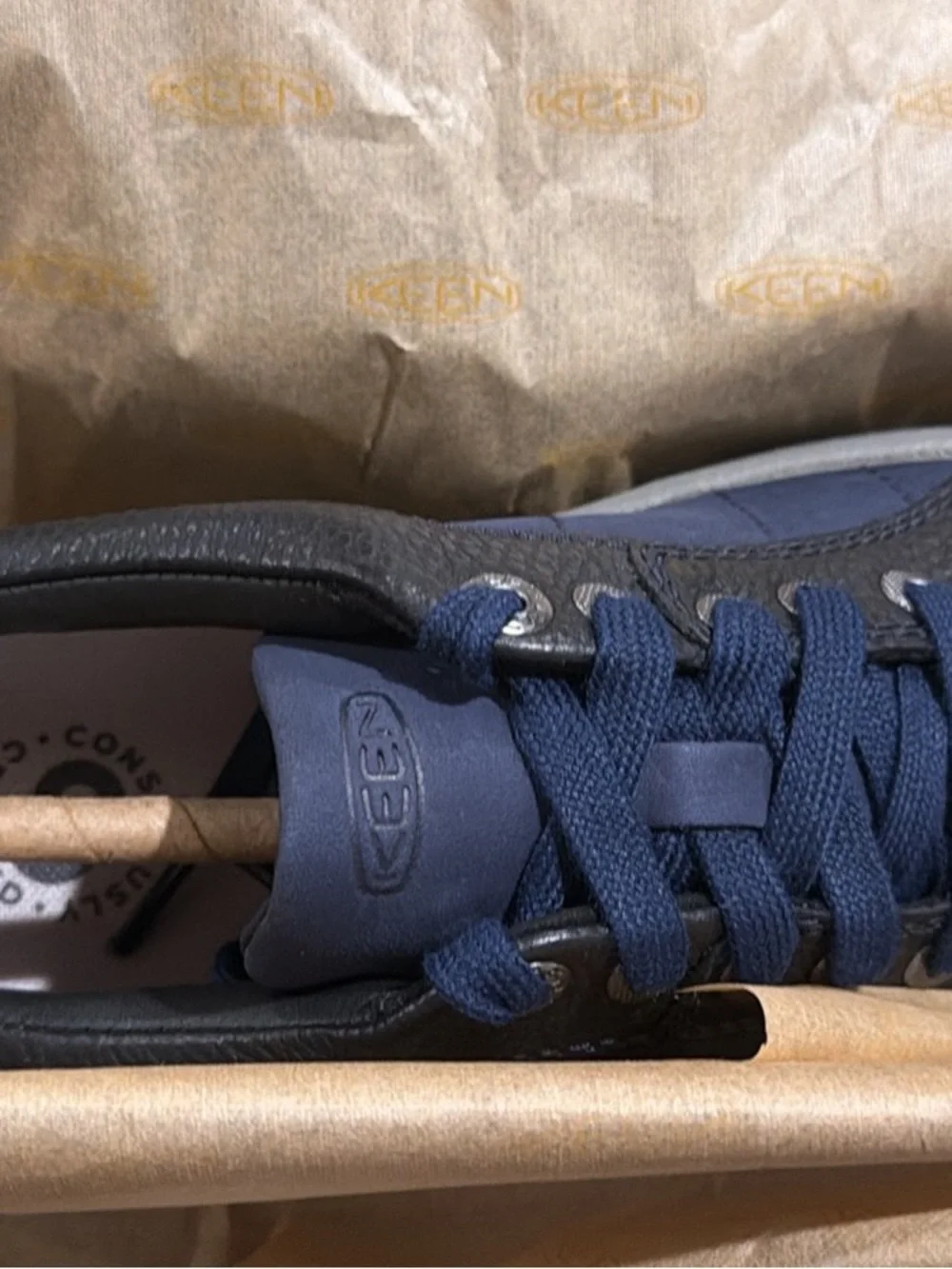 Keen Women's Navy and Black Casual Lace-Up Sneaker